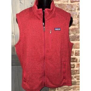 Patagonia Men’s Better Sweater vest Sz XL Burgundy STY 25881FA15 EUC Gorpcore